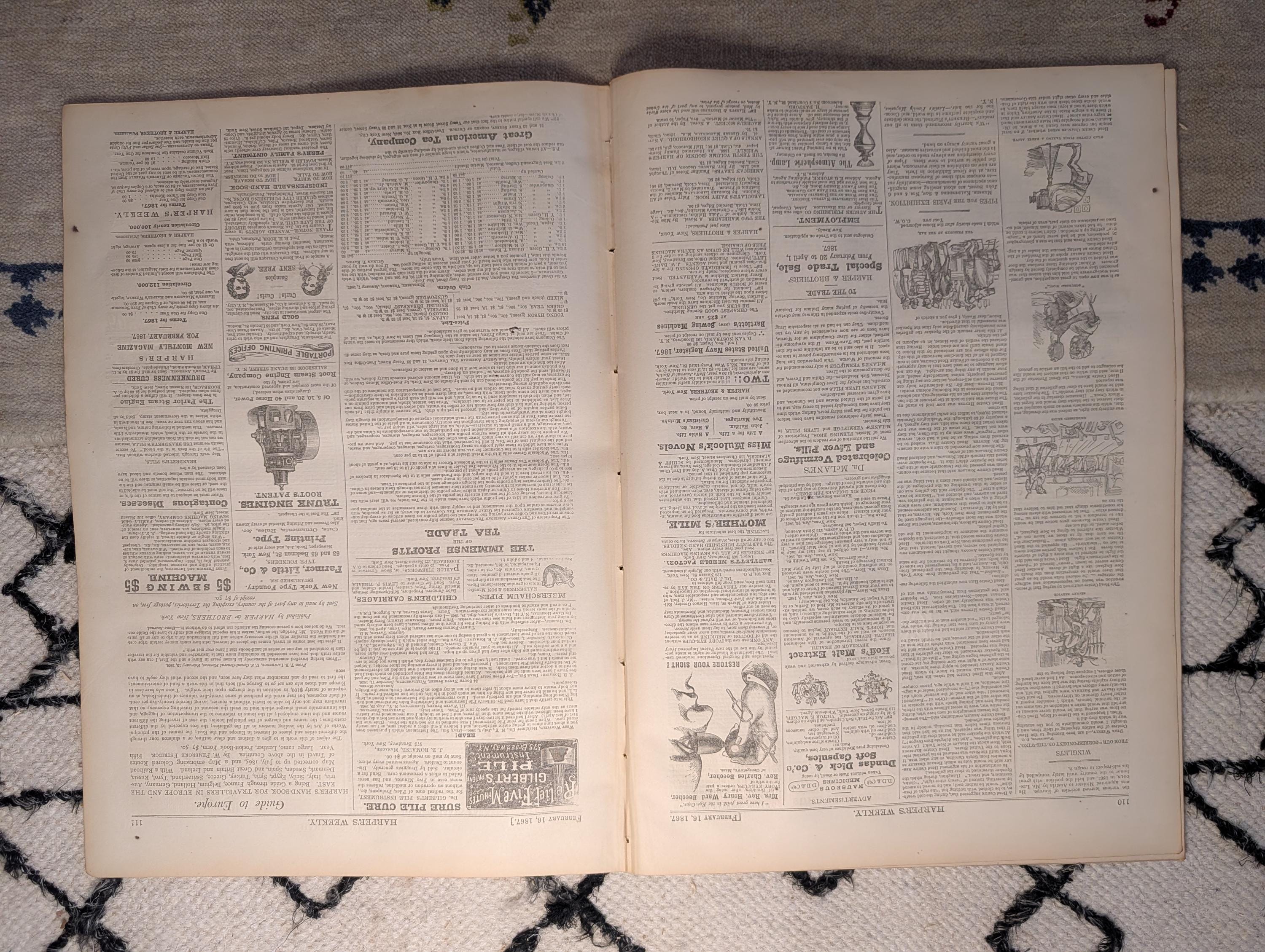 1867 St. Valentine's Day Scenes, Senator Case Murdered, Excise Law — Feb 16