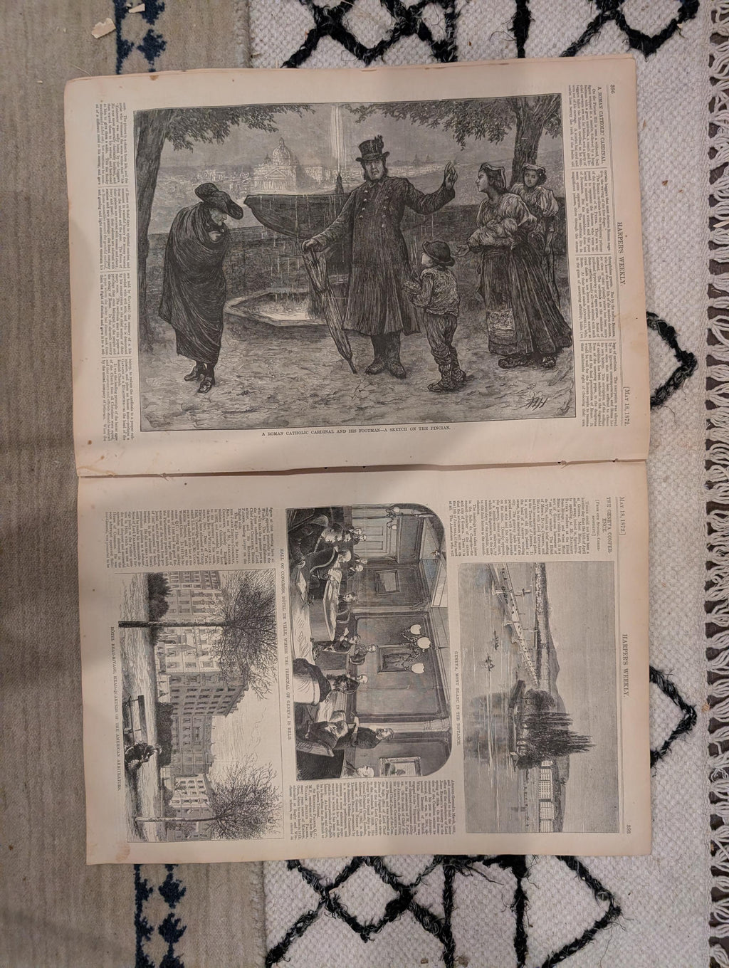 1872 Horace Greeley Harper's Weekly May 18 Negro Life in the South Nast