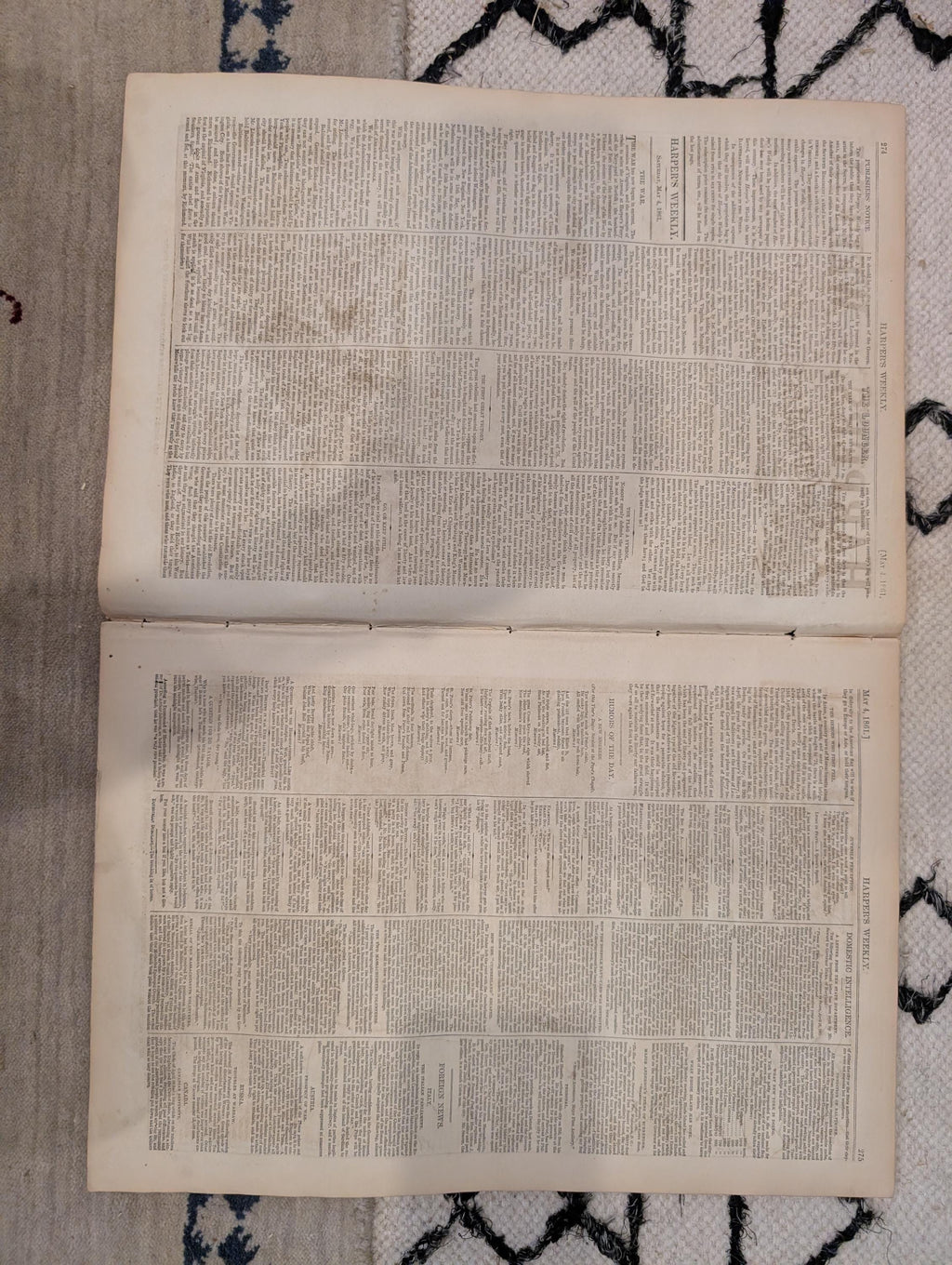 1861 Charleston House-Tops Harper's Weekly May 04 First Blood Baltimore