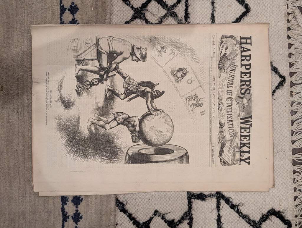 1877 Trout Fishing, Shipwreck Rescue, Nast, Russia-Turkey War Views — May 19