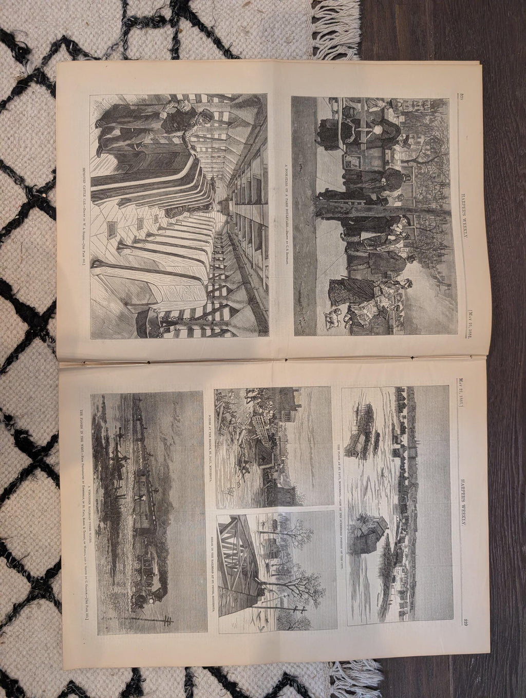 1881 Nast Citizen Beaver, St. Paul Floods, 7th Regiment Musical Festival — May 21