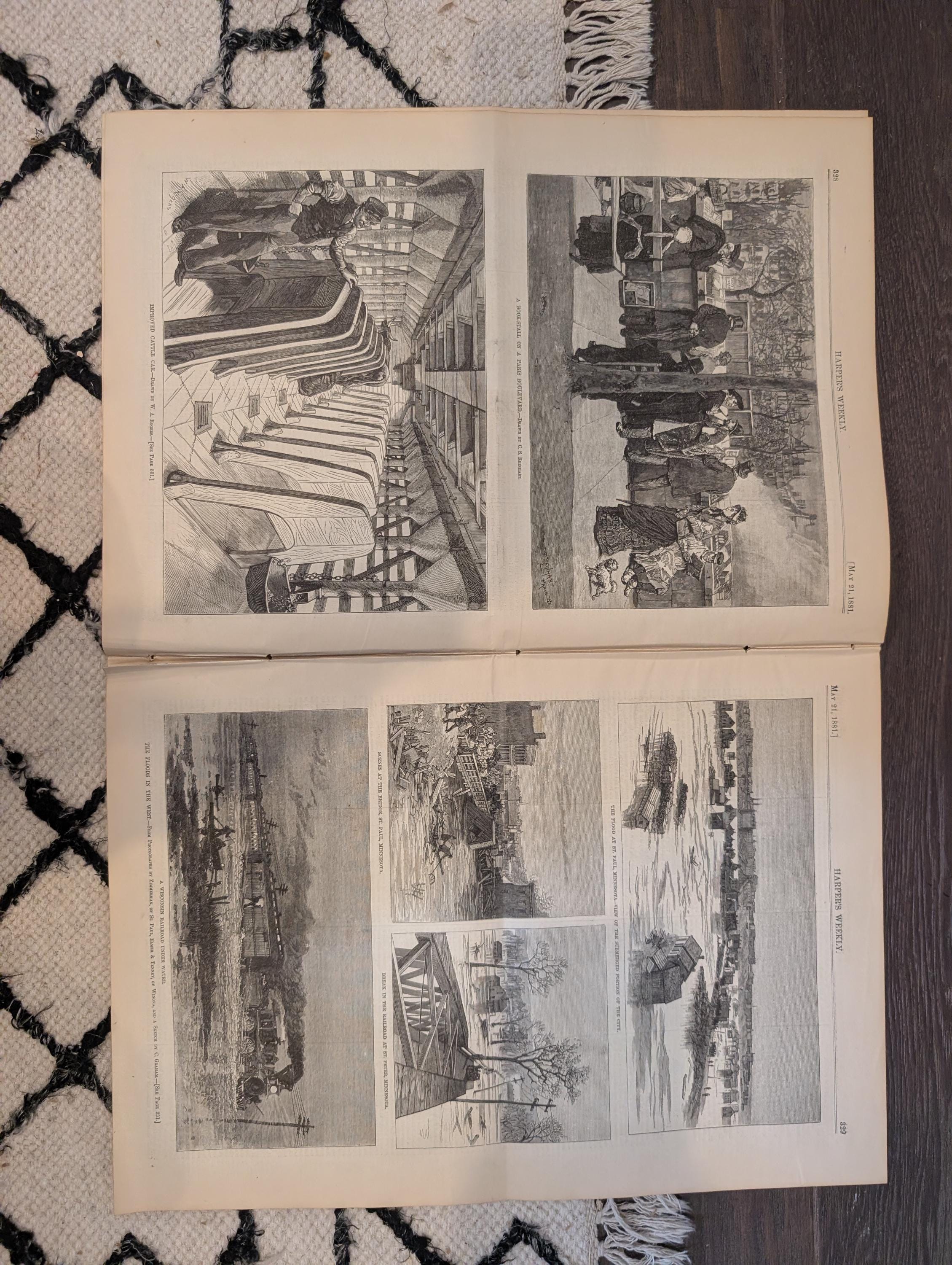 1881 Nast Citizen Beaver, St. Paul Floods, 7th Regiment Musical Festival — May 21