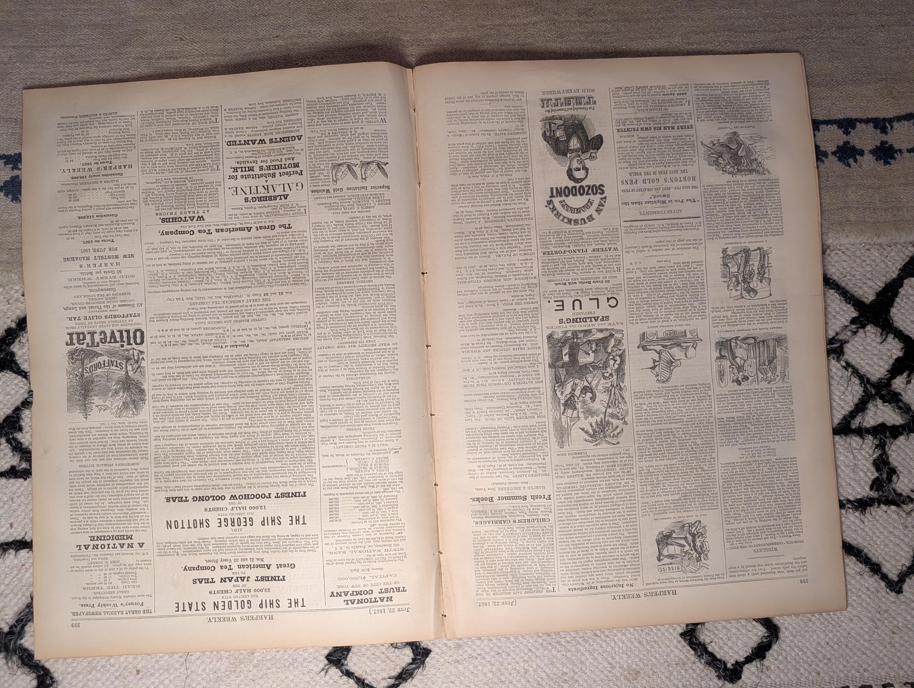1867 Black Voters Washington D.C., Sing Sing Prison 16 Scenes, Queen Victoria — Jun 22