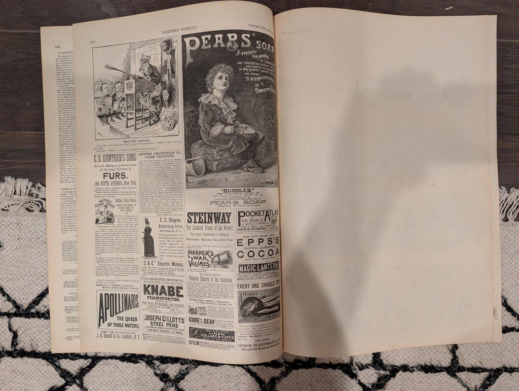 Harper’s Weekly – December 10, 1887 – Electric Subways • Atlantic Storm • Yale Football Supplement Included