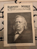 HARPER’S WEEKLY – March 12, 1887  “The Everglades of Florida,” Henry Ward Beecher, U.S. Senate Sketches, & Dramatic Blizzard