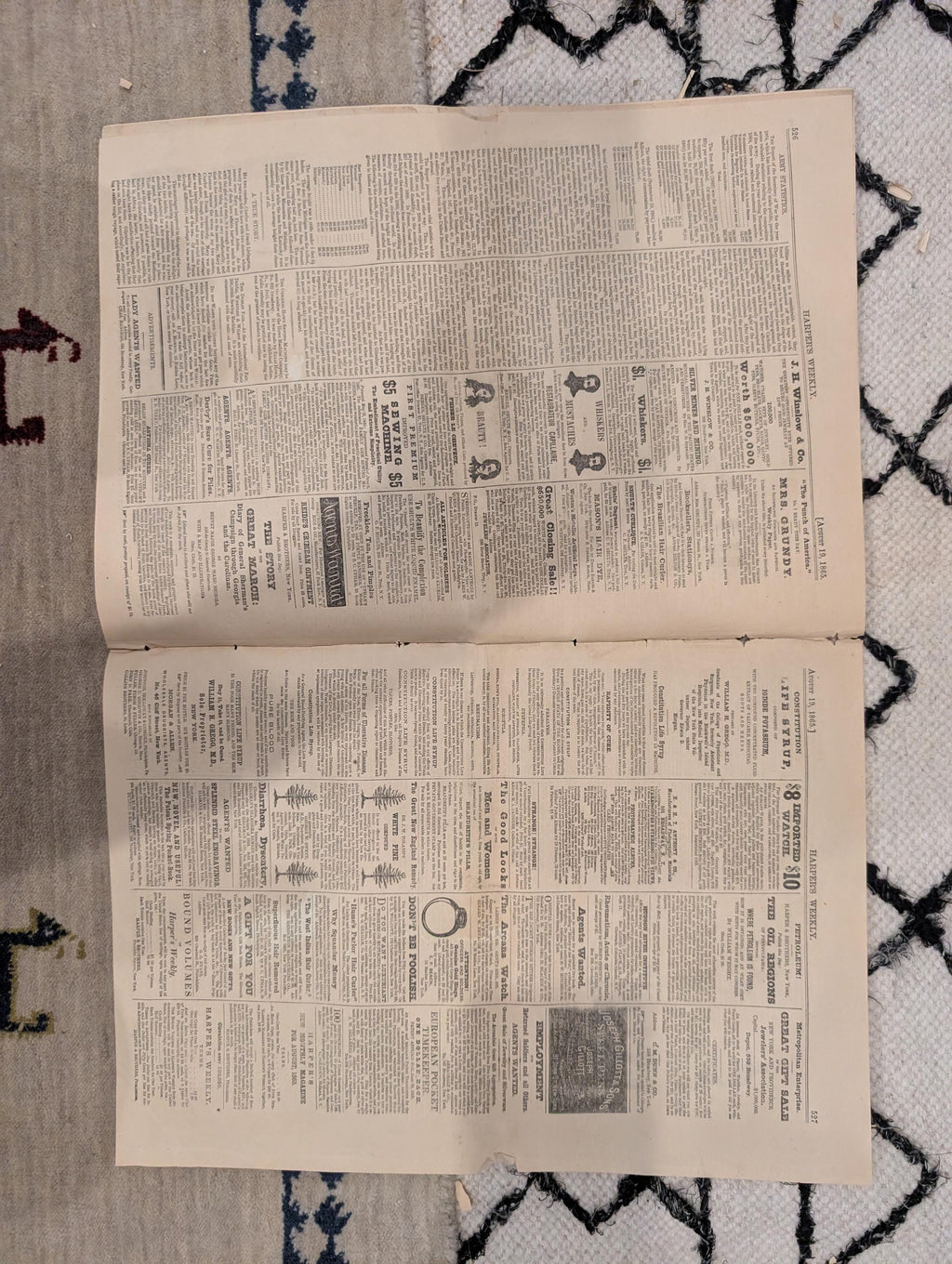 1865 Aug 19  Jefferson Davis, Yale Harvard Regatta, Transatlantic Telegraph