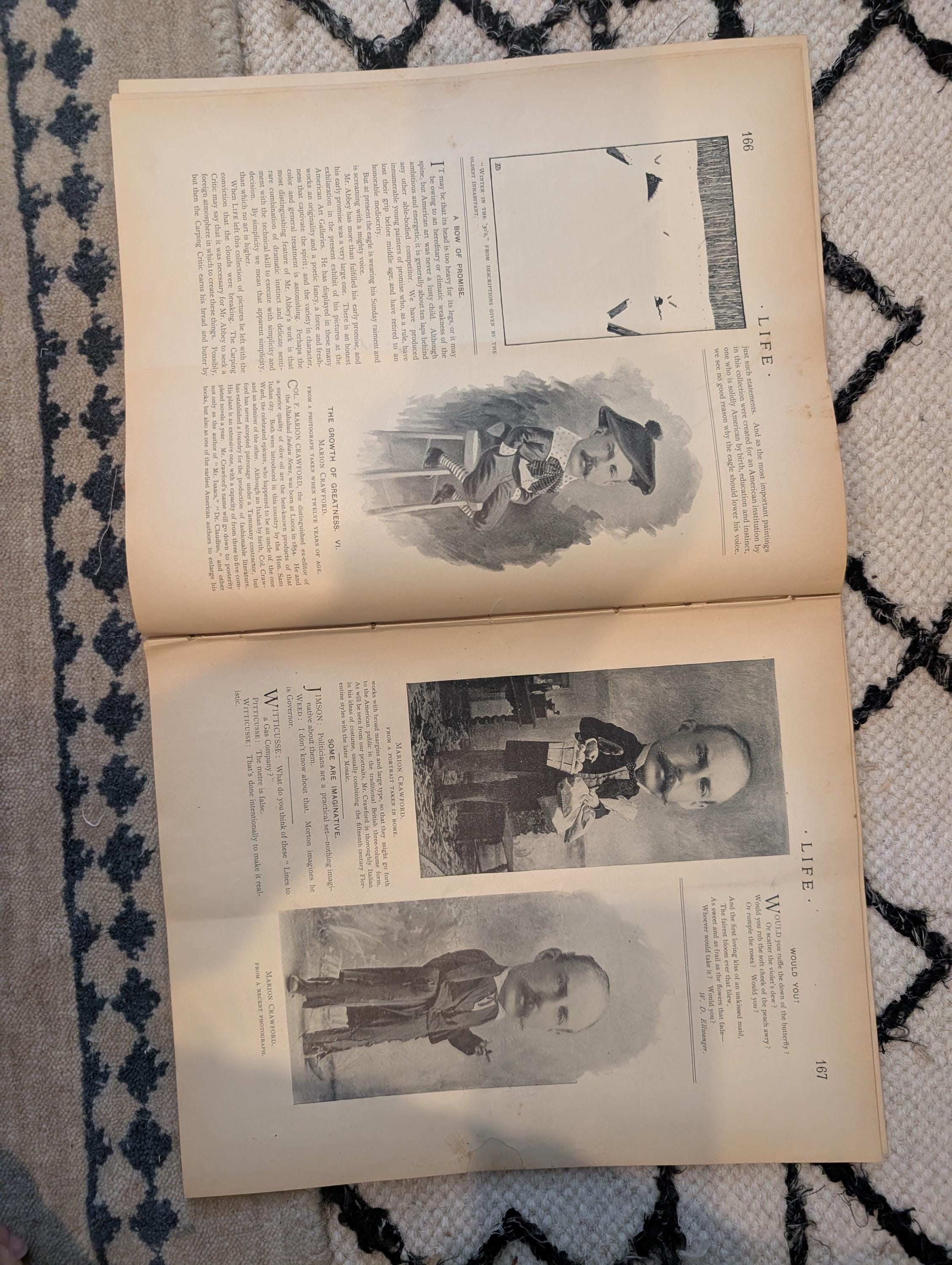 1895 LIFE Magazine — Marion Crawford, Madame Sans-Gêne, Golf, Pabst — March 14