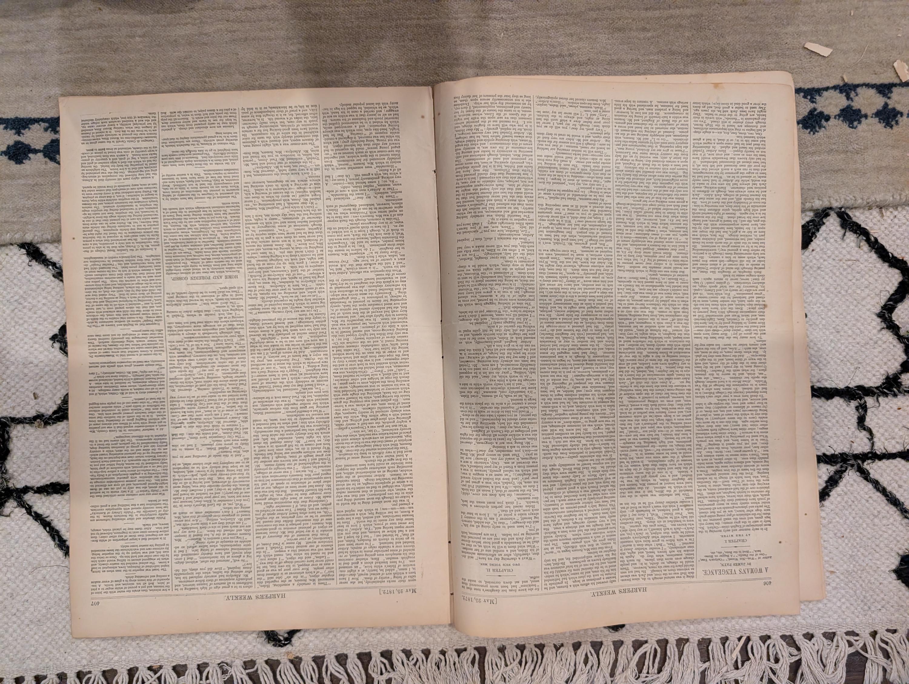 1872 Shah's Palace Teheran Harper's Weekly May 25 Jerusalem Under Temple
