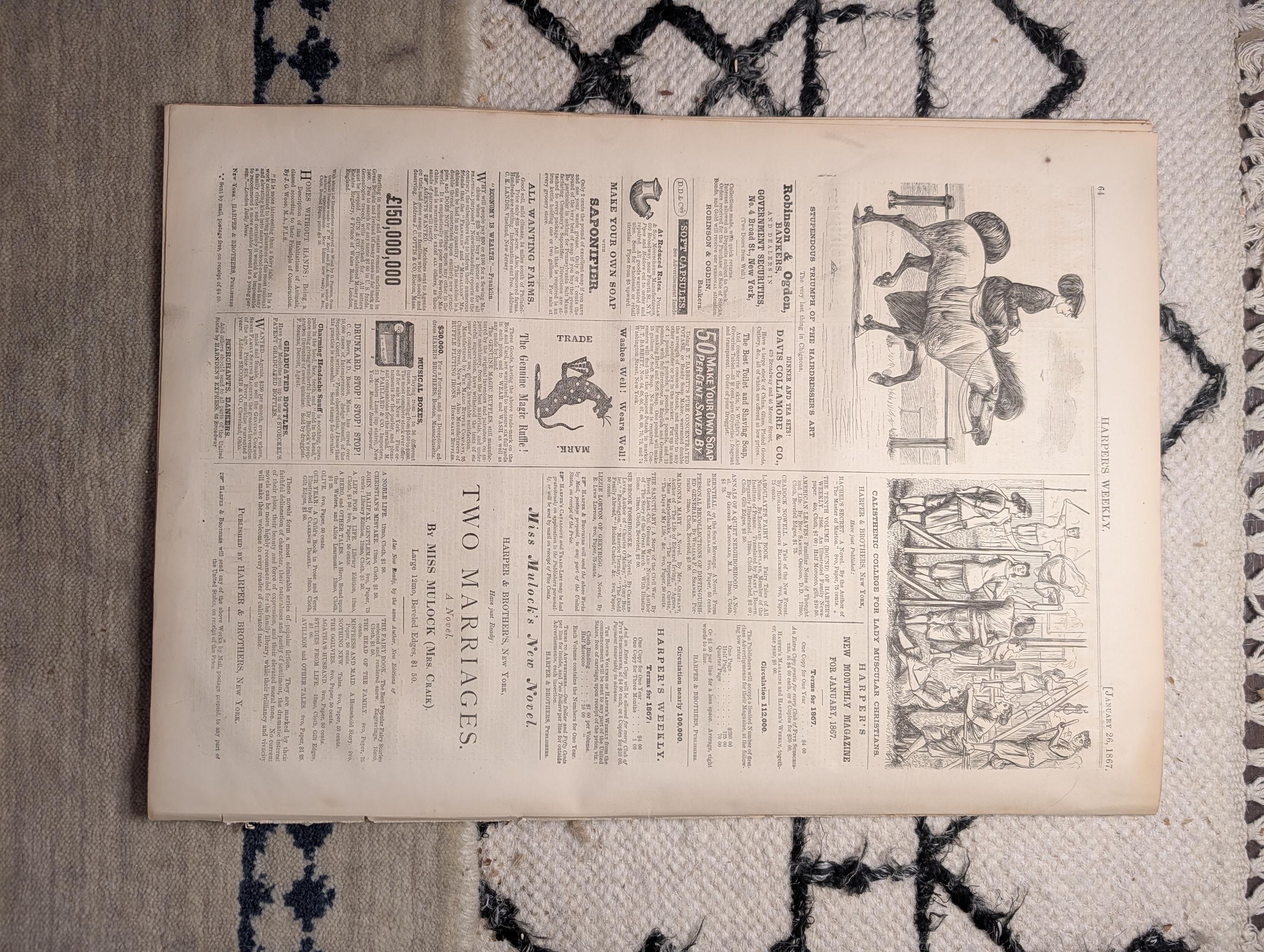 1867 Oaks Mine Disaster England, Roscoe Conkling Portrait — Jan 26