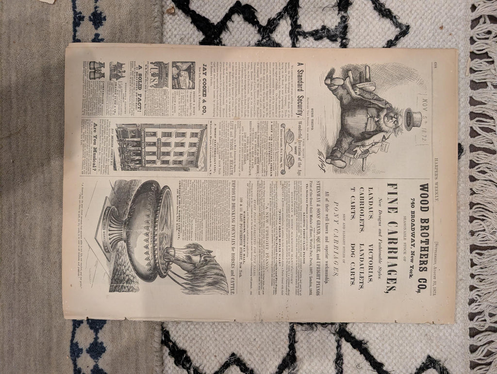 1872 Stanley Livingstone Harper's Weekly August 31 Nast