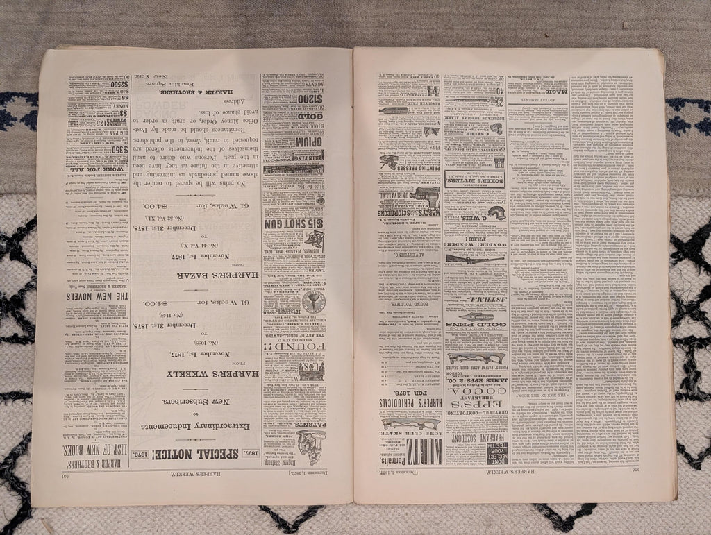 1877 Morton Funeral, Plevna Skirmish Circassians, Nast, Doctors — Dec 1