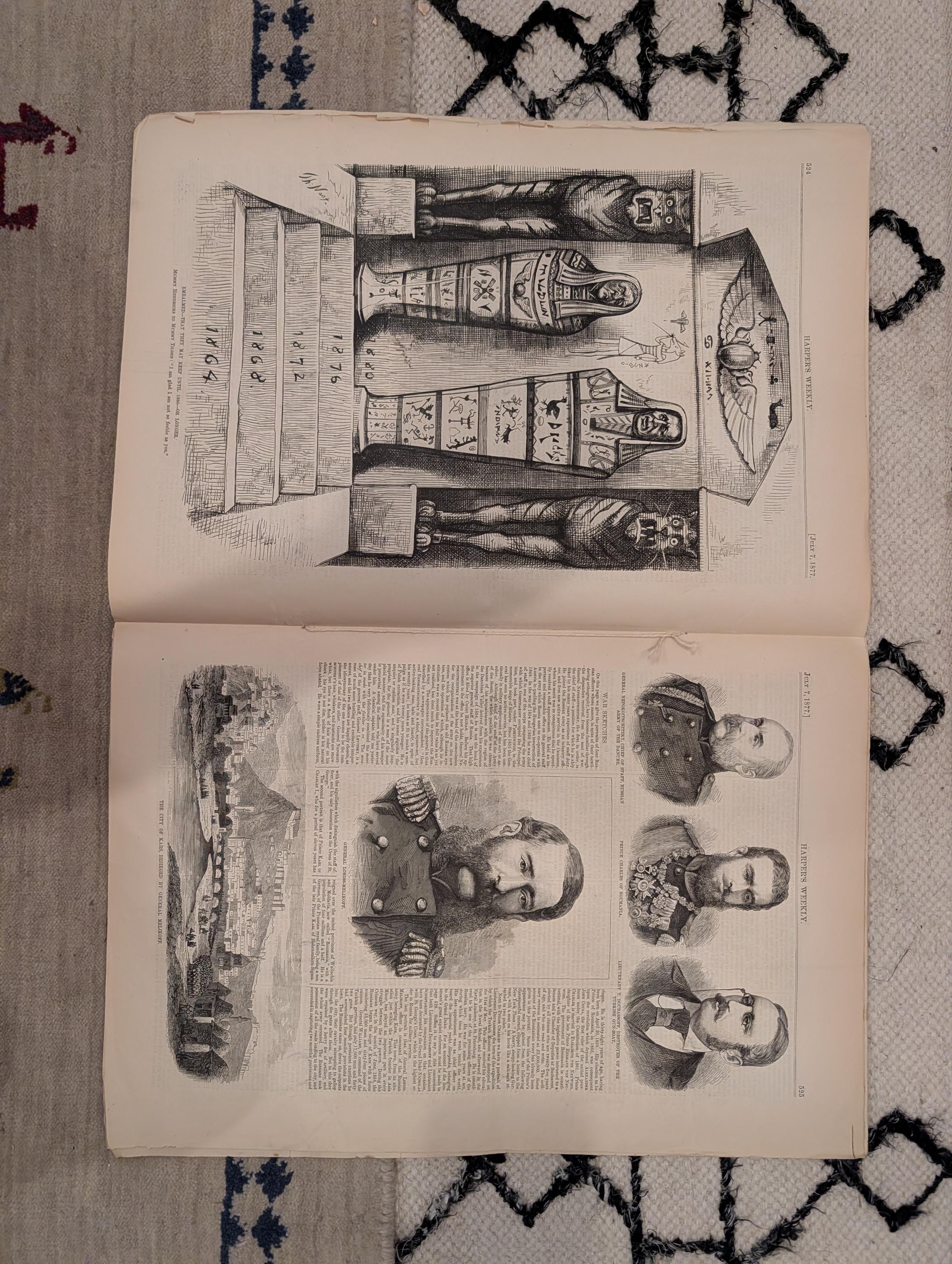 1877 Molly Maguires Hanged, Nast Liberty Morgue, Cossack Camp — Jul 7