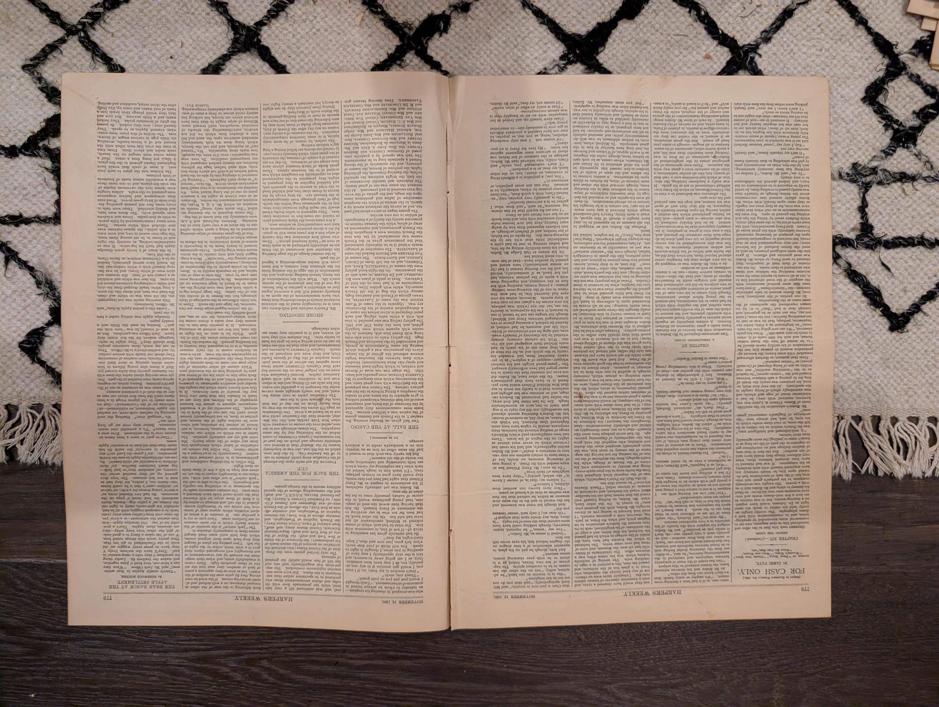 1881 America's Cup Race, Grand Street Tenement Disaster, Shore Shooting — Nov 19