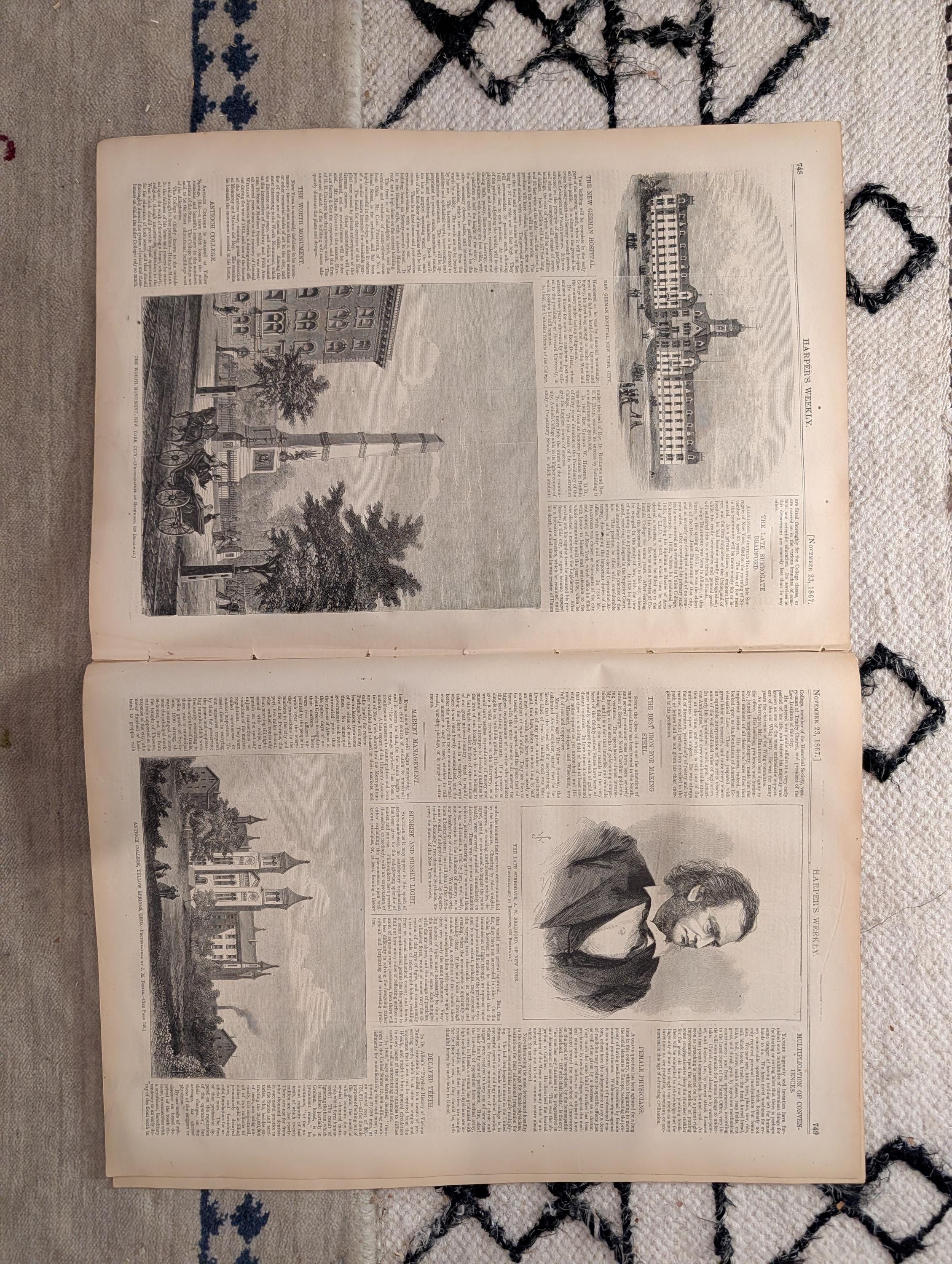 1867 Two Winslow Homer Parisian Ball Prints, Halloween Pumpkin — Nov 23