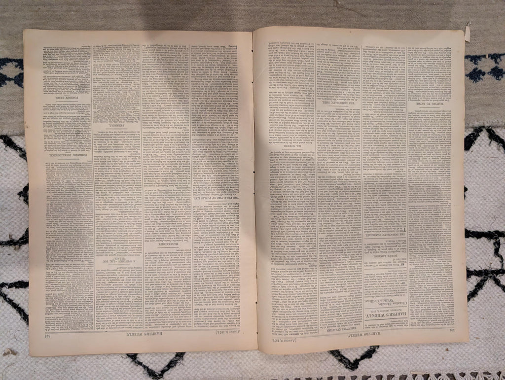 1872 Baltimore Nast Harper's Weekly Aug 03 Grant Education Picnics