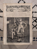 1872 Snow Battle Harper's Weekly January 13 Wilkie Collins George Eliot