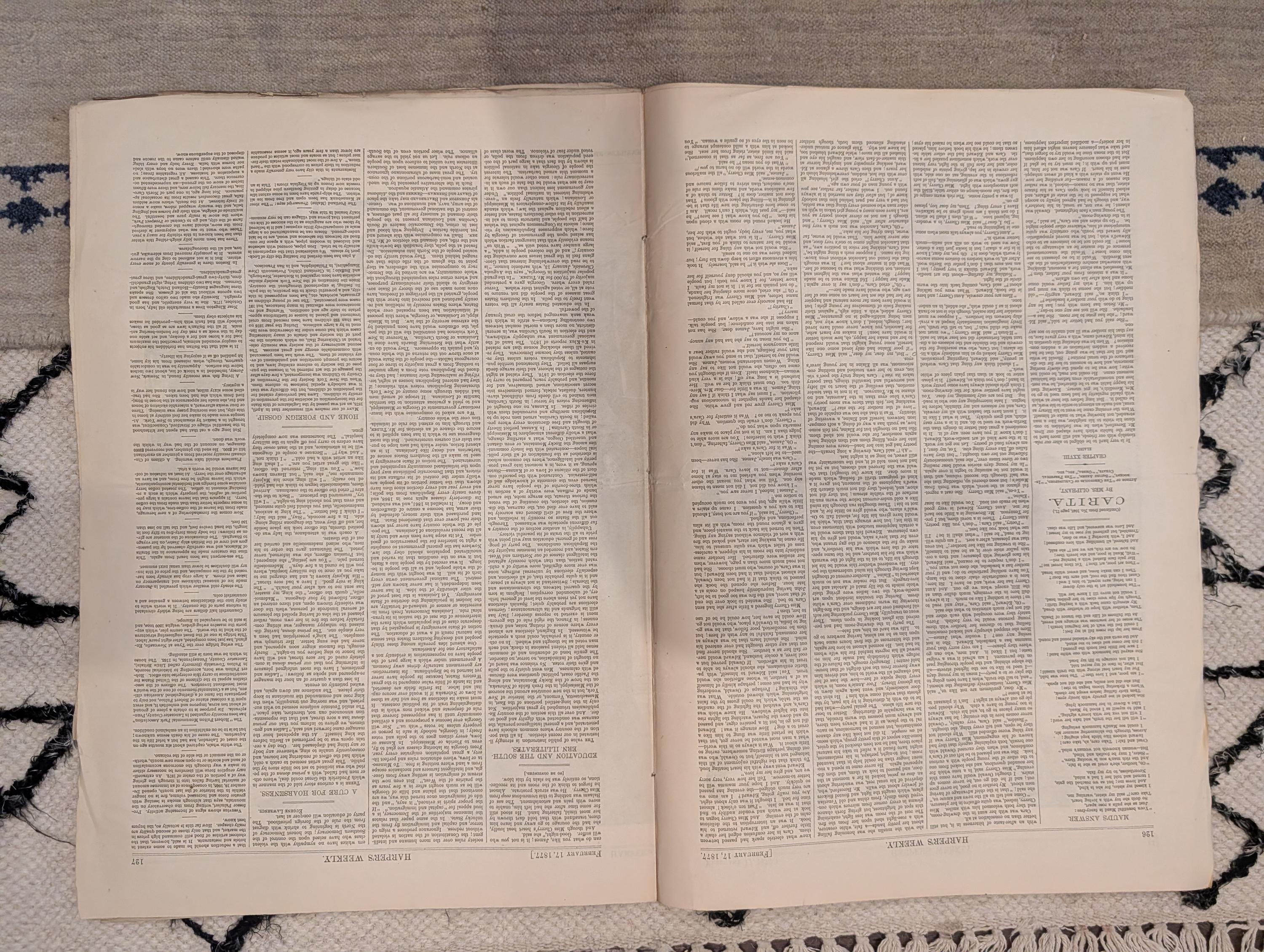 1877 Disputed Election Commission, Nast Cartoon, Friesland Skate — Feb 17