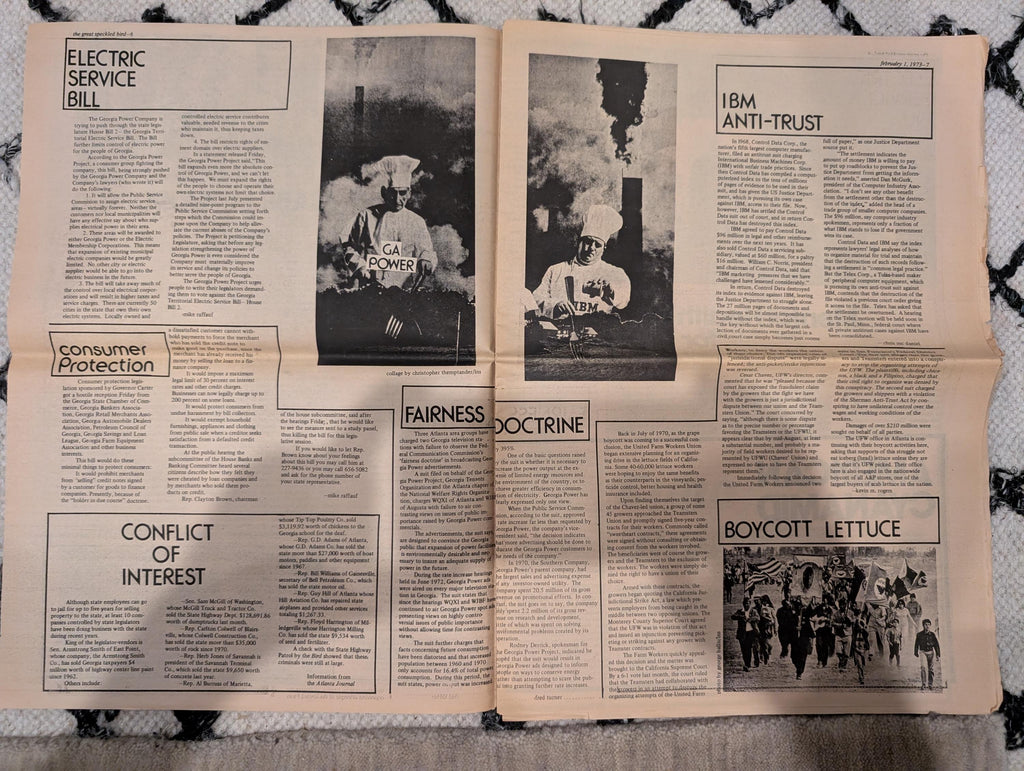 The Great Speckled Bird | February 1, 1973 | Underground Newspaper | Charley Pride Interview, Vietnam War, Abortion Rights, Bo Diddley