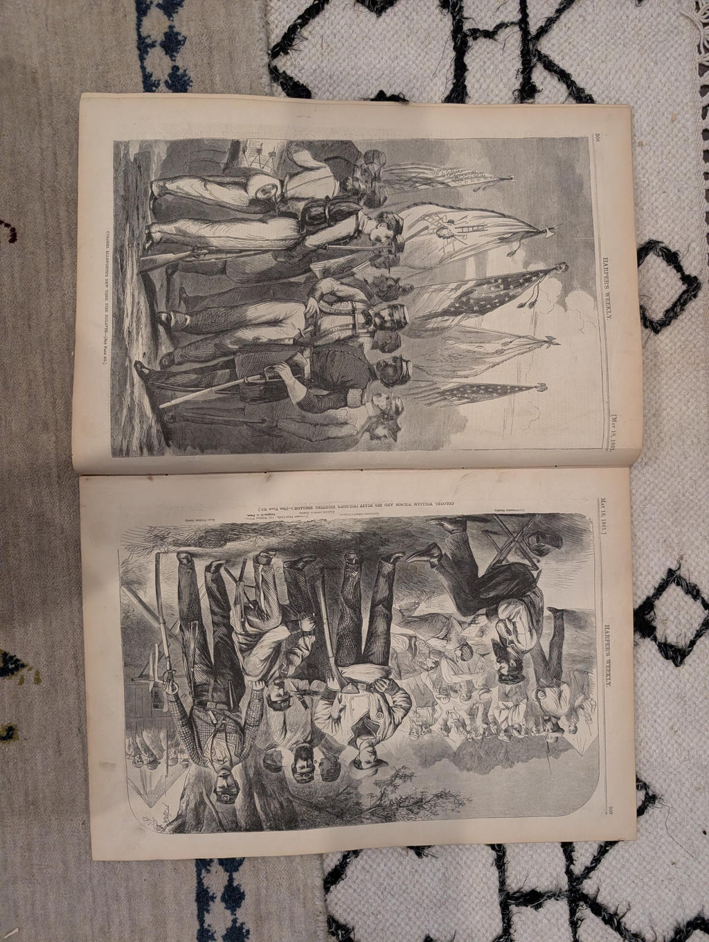 1861 Fire Zouaves Harper's Weekly May 18 Lady Davis Fort Pickens Dickens