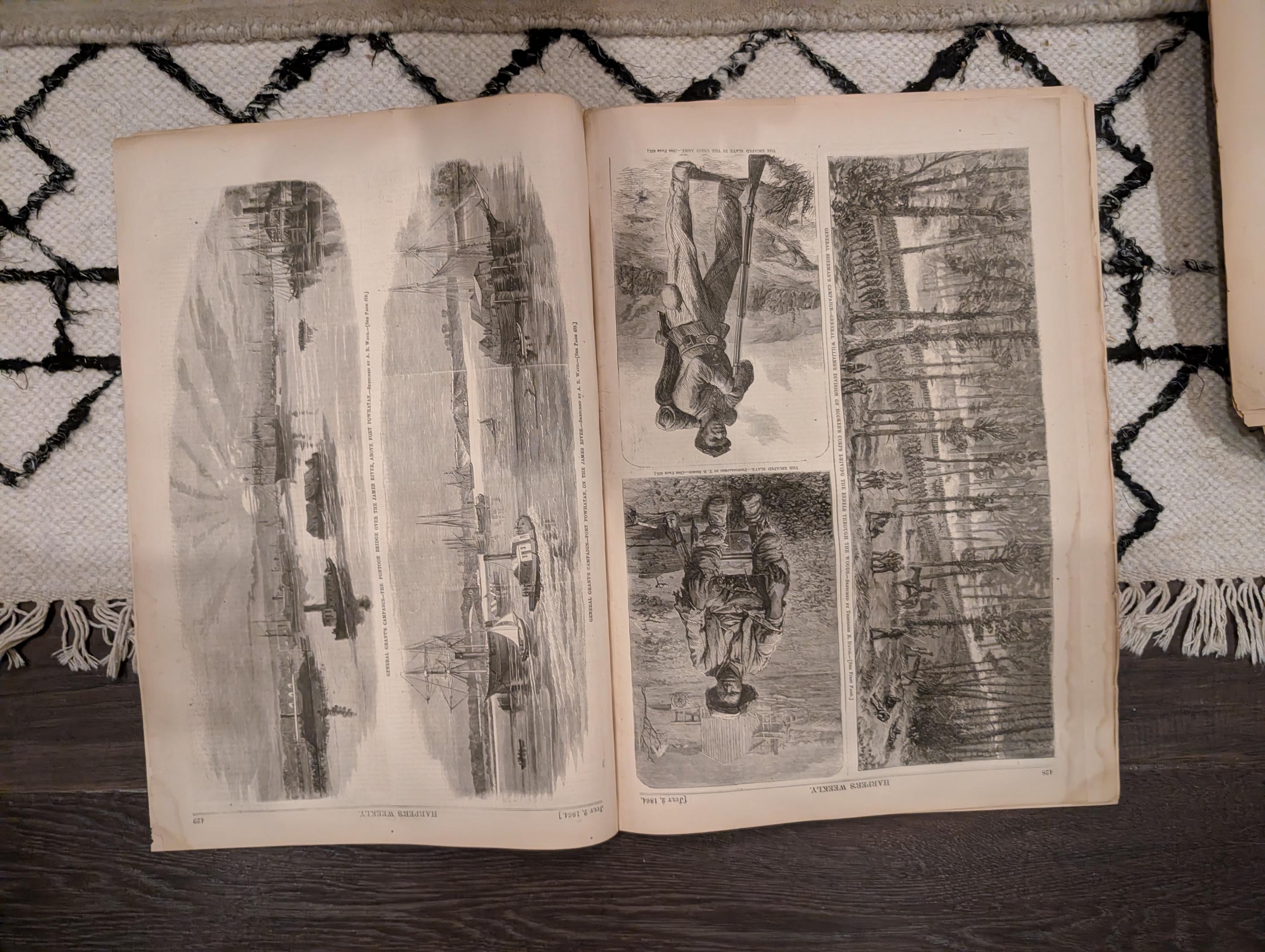 1864 Robert E. Lee Portrait Harper's Weekly July 02 Escaped Slave