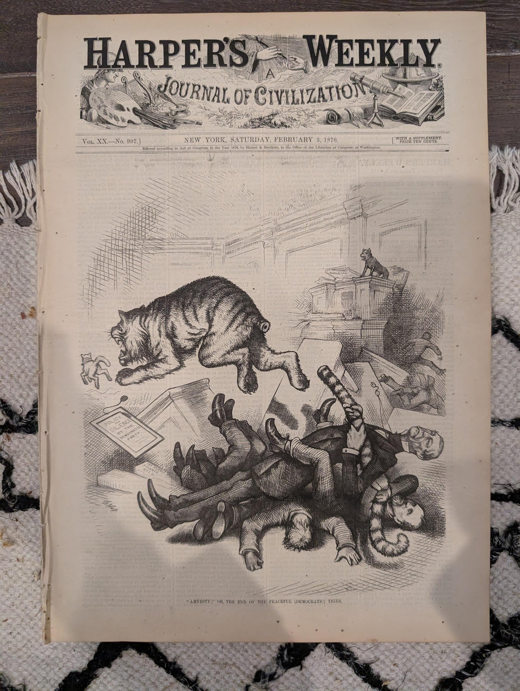 Harper’s Weekly February 5, 1876, Port Royal Naval Station, Torpedo Service, Old Philadelphia, Prince of Wales
