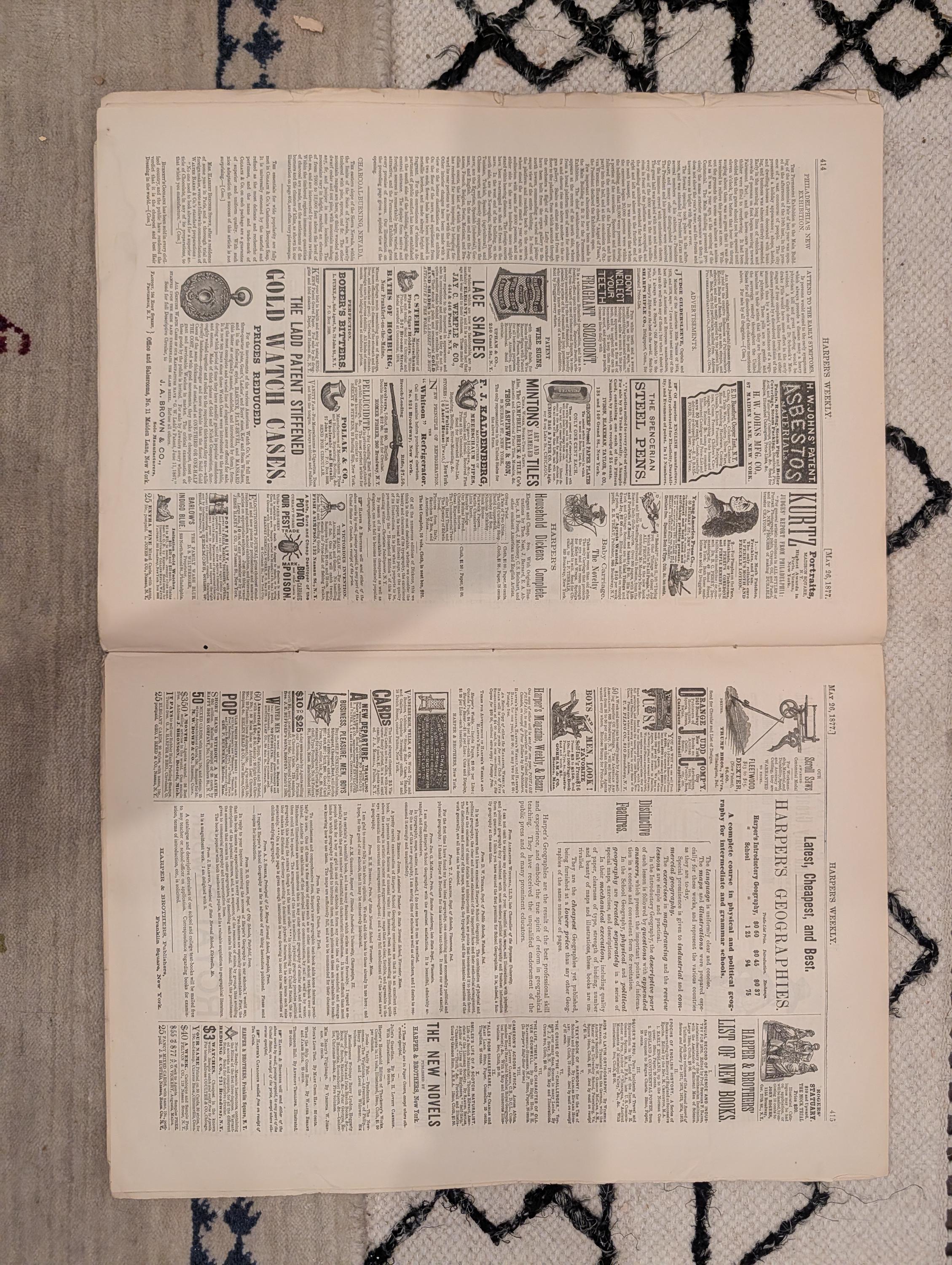 1877 Westminster Dog Show, Nast Czar War, Circular Ironclad, Barnum — May 26