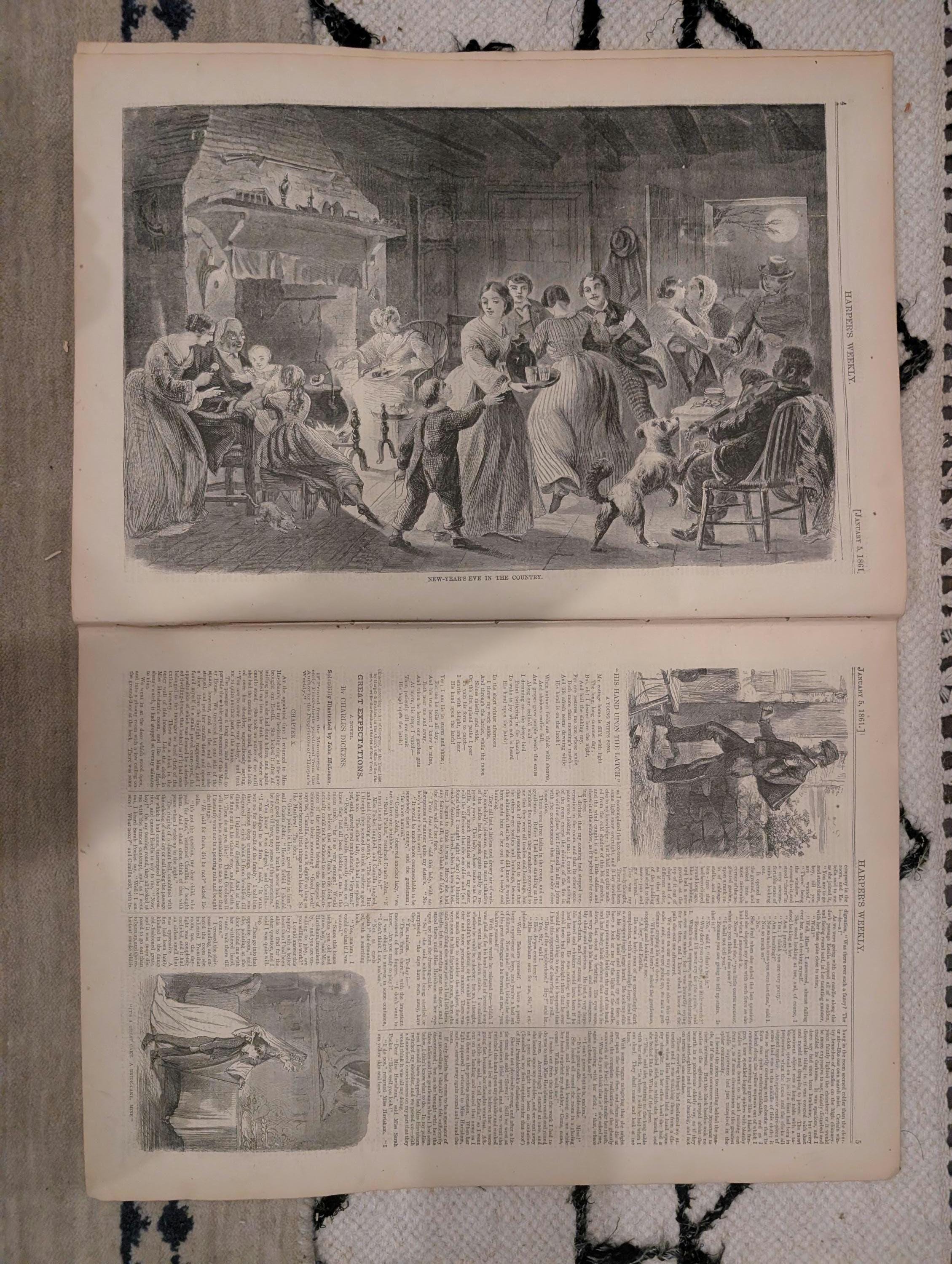 1861 Winslow Homer Georgia Delegation Harper's Weekly Jan 05 Dickens