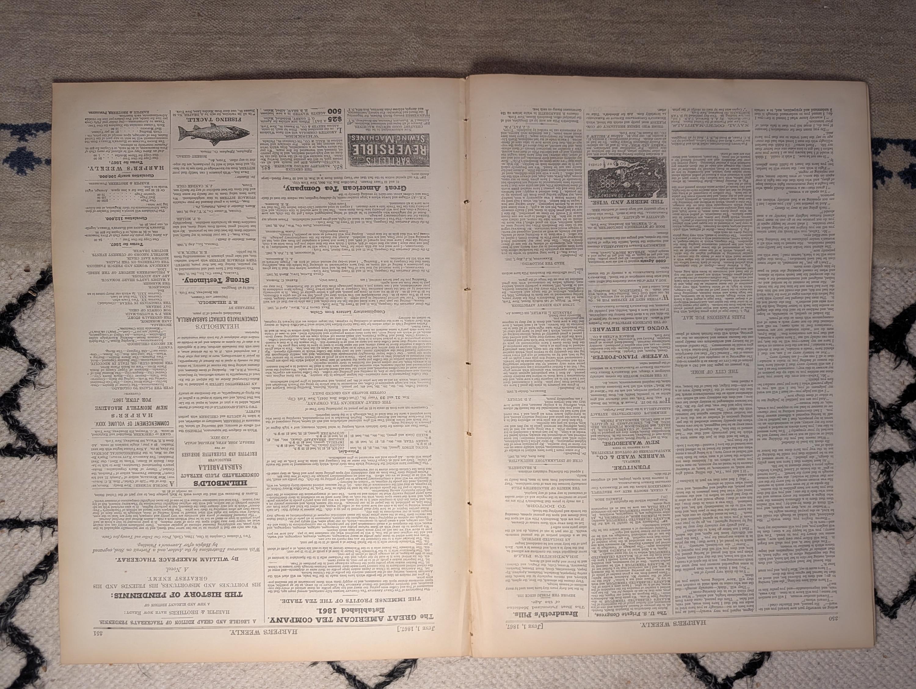 1867 Jefferson Davis Trial — Bail Hearing Richmond, Rebel Demonstration — Jun 1